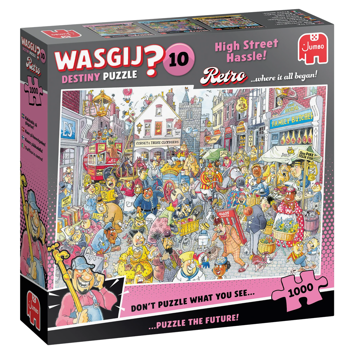 Wasgij Destiny Retro 10 High Street Hassle! 1000 Palan Palapeli
