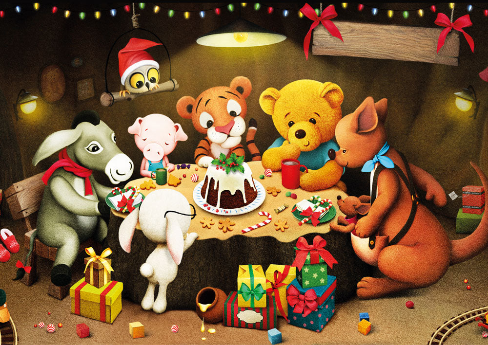 Yazz Puzzle Winnie Christmas 1000 Palan Palapeli