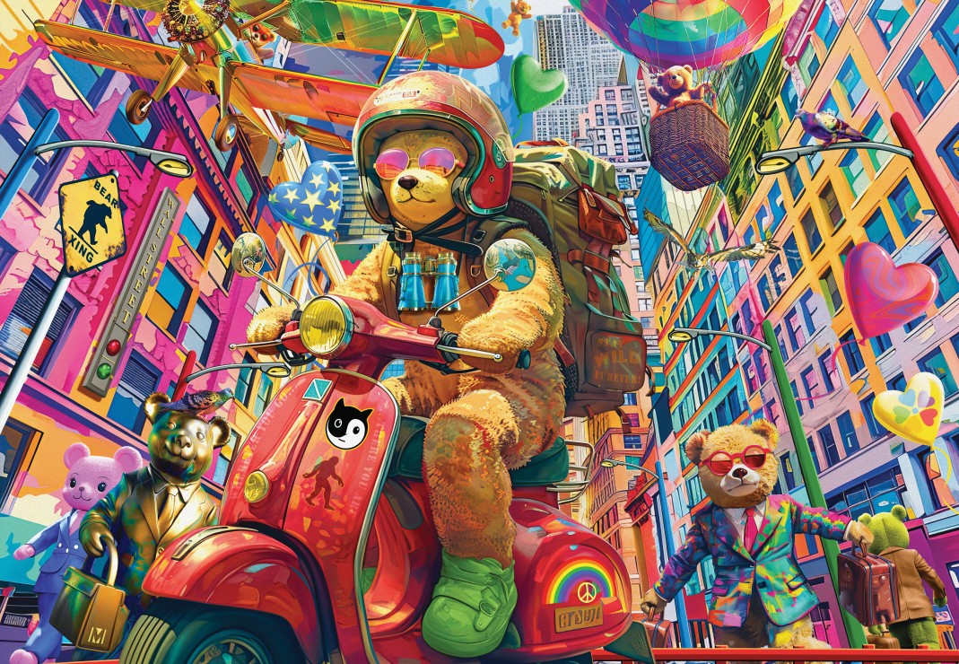 Alipson Puzzle 1000 Palan Palapeli Teddy On The Go