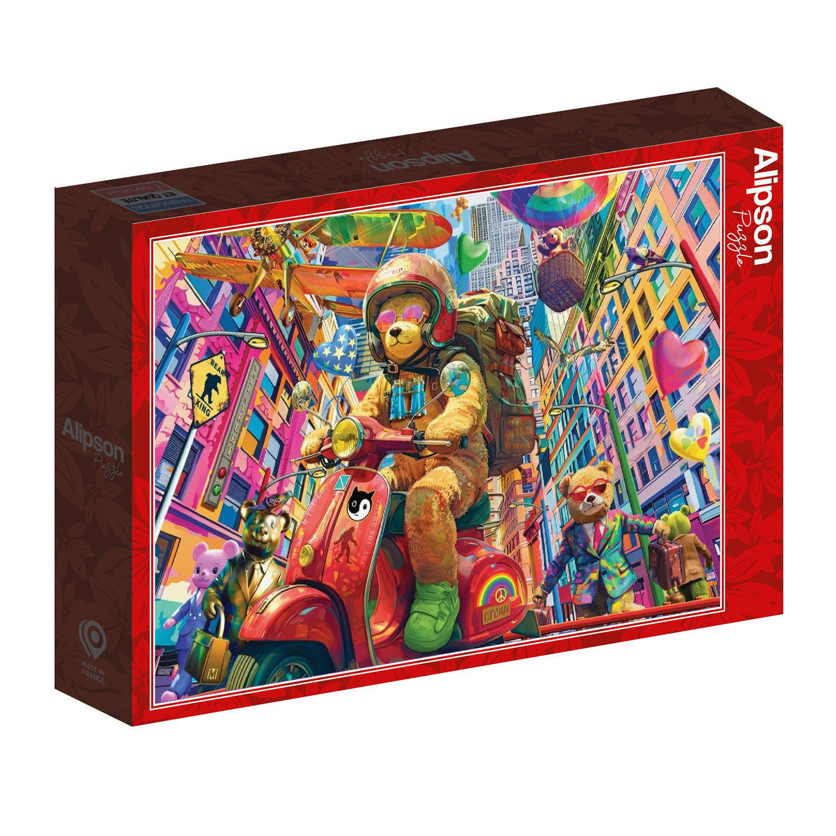 Alipson Puzzle 1000 Palan Palapeli Teddy On The Go