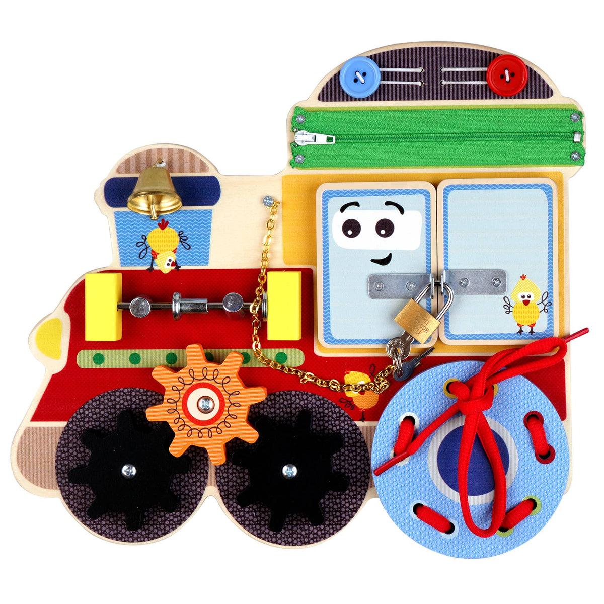 Wacky Wonders - Busy Board/Aktiviteettilauta Juna