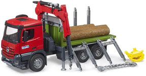 Bruder 03669 Bruder MB Arocs Tukkiauto Nosturilla Ja Tukeilla