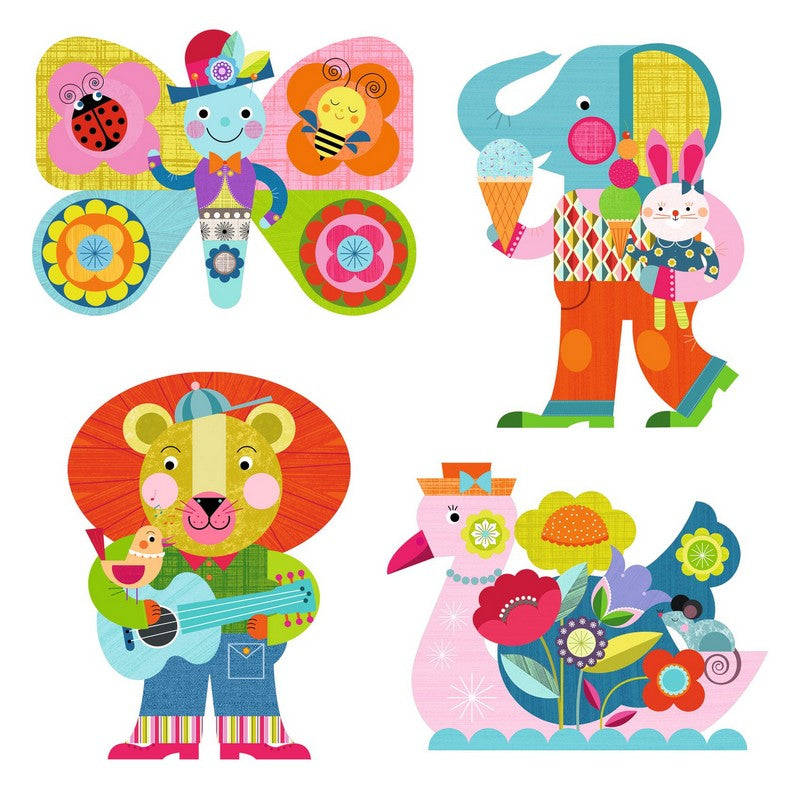 Djeco Magic Colouring Vedellä Värjättävät Kuvat Animalo-Len