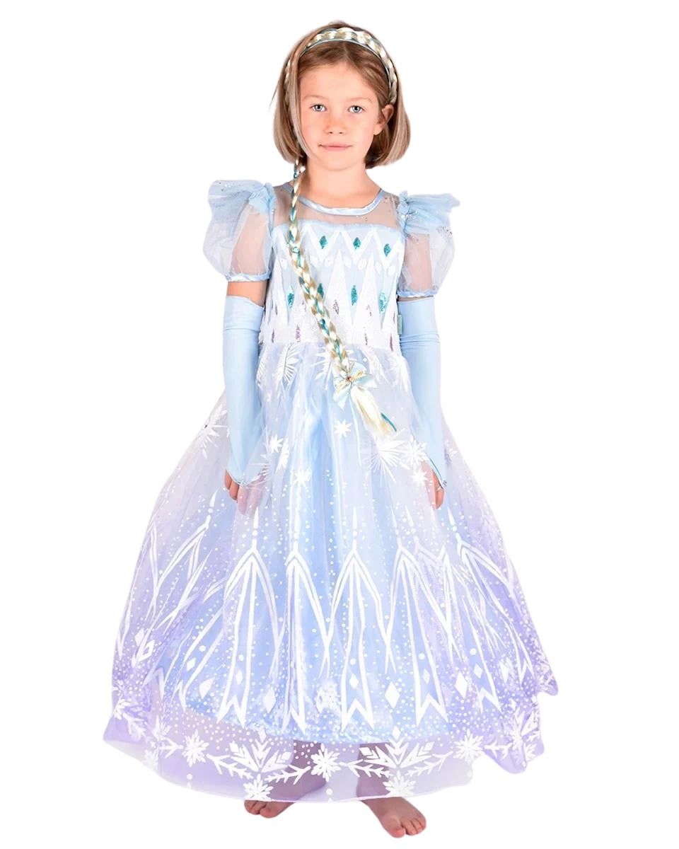 Den Goda Fen Jääprinsessa "Frozen" Mekko Sininen 4-6v 110-116 cm
