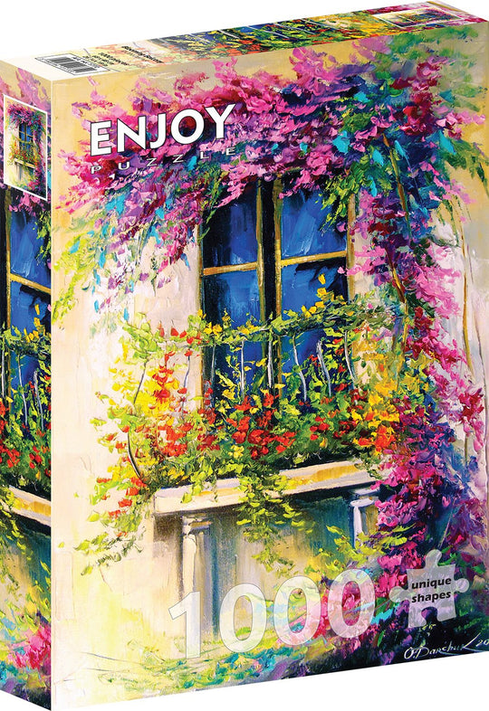 Enjoy Puzzle 1000 Palan Palapeli Blooming Balcony