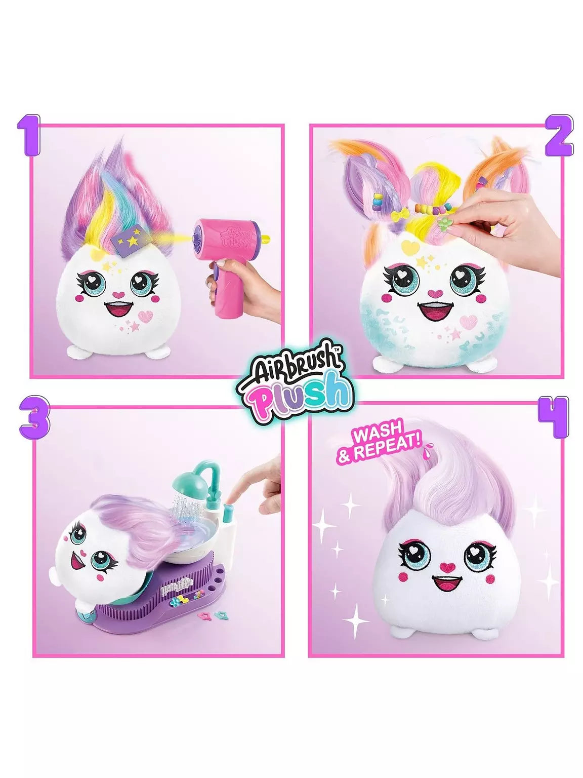 Airbrush Plush Hairrific Salon Pesula/Kampaamo