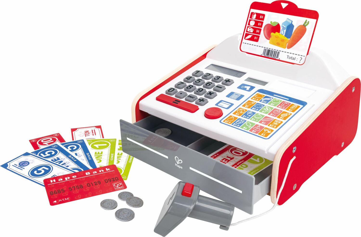 Hape Elektroninen Kassakone ja Rahat'
