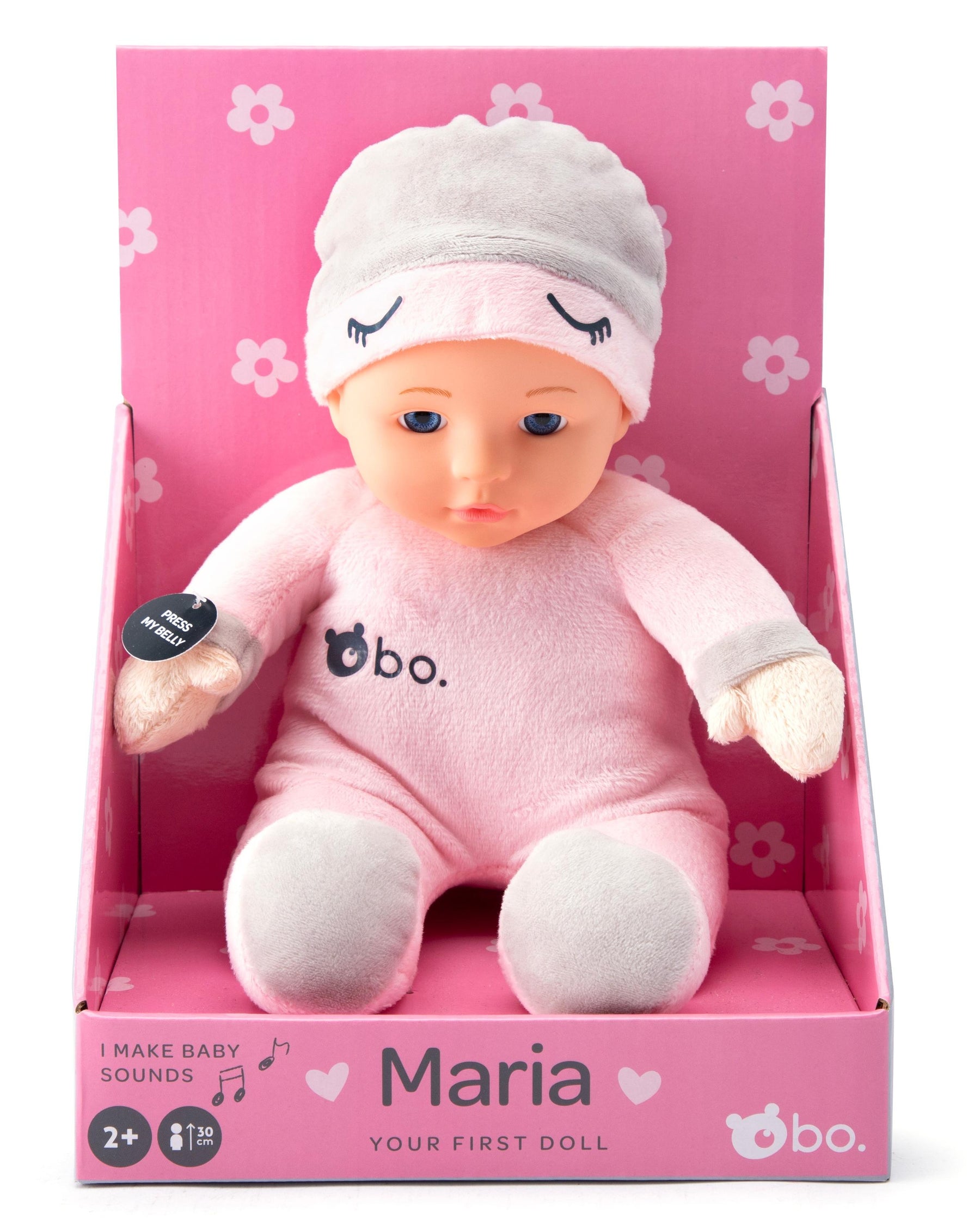 Ääntelevä Ensinukke Maria 30cm