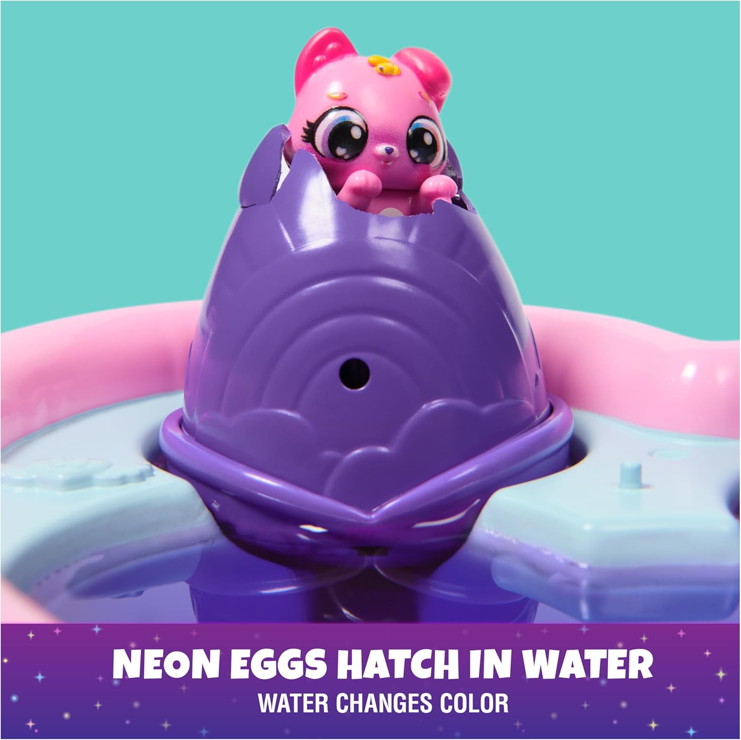 Hatchimals Alive Neon Rainbow Bestie Pool Party