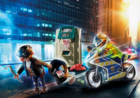 Playmobil 70572 Poliisimoottoripyörä: Raharyöstäjän takaa-ajo