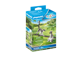 Playmobil 70355 Kaksi Rengashäntämakia