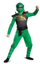 Ninjago Lloyd Vihreä Puku ja Naamari S (4-6v/109-126cm)