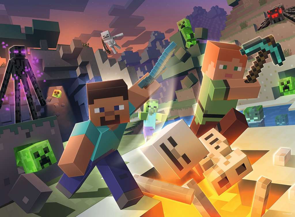 Minecraft Palapeli Monster XXL 100 Palaa
