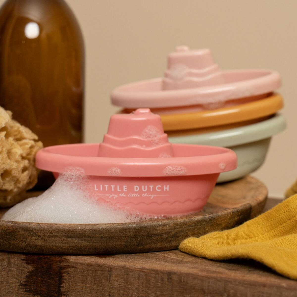 Little Dutch Kylpyveneet 4 kpl Pinkki
