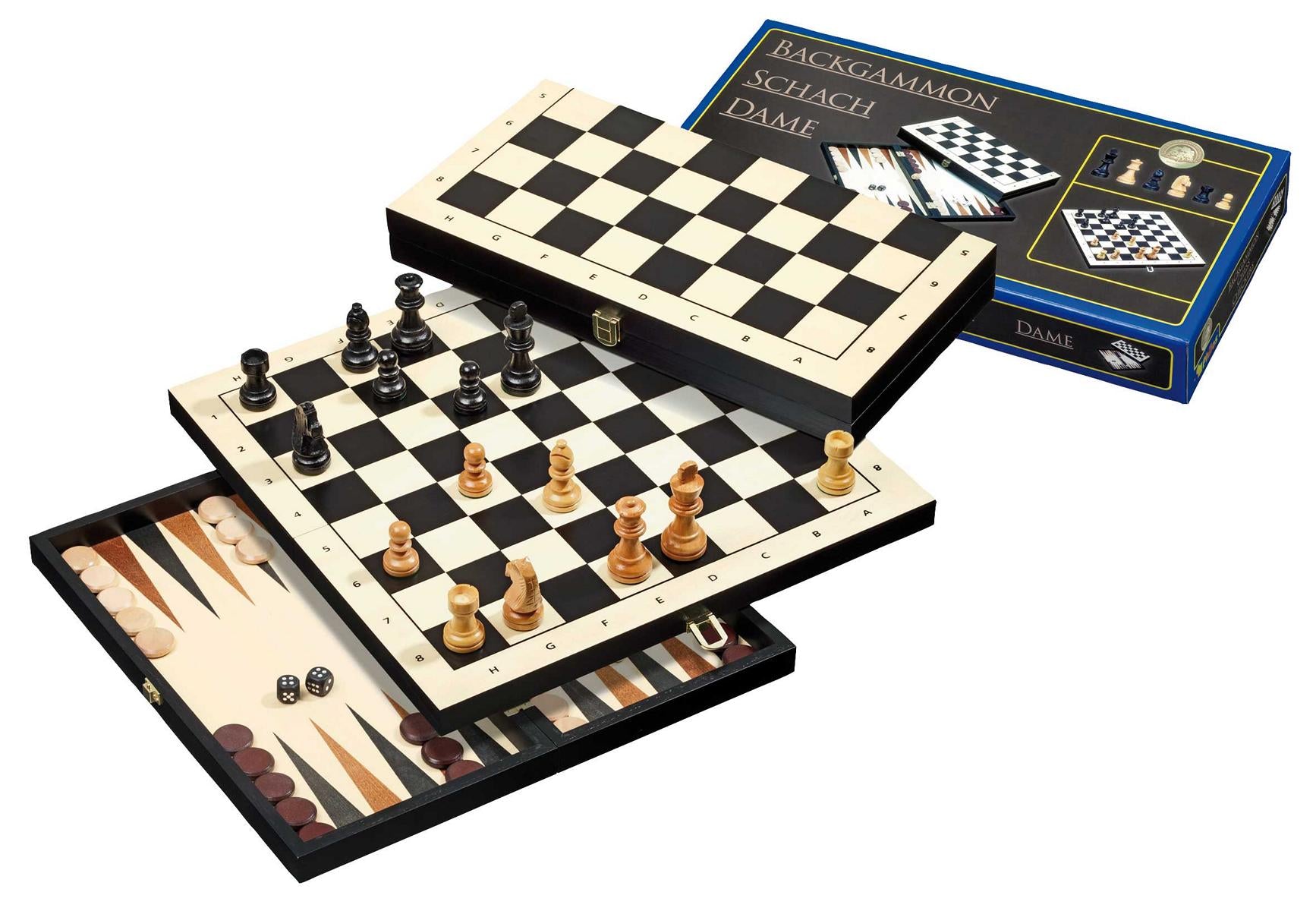 shakki, backgammon ja tammi