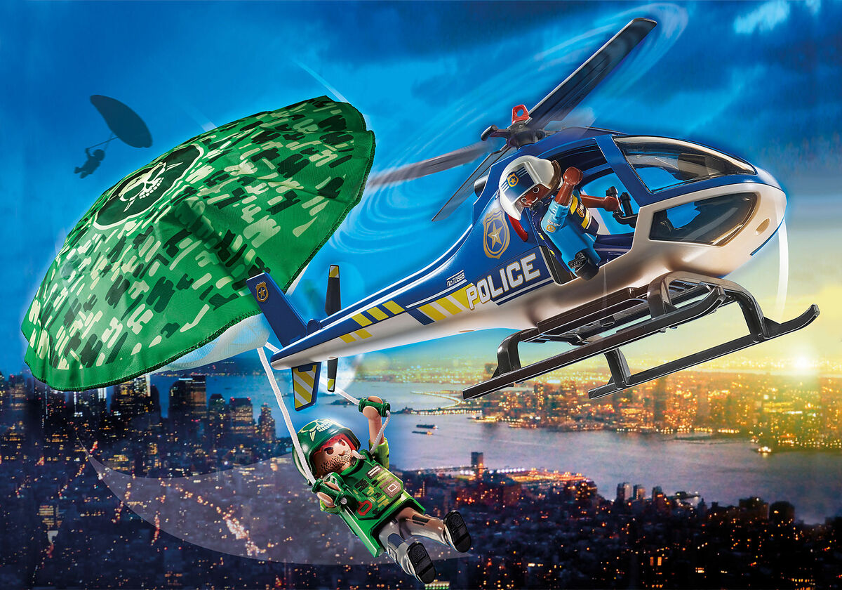 Playmobil 70569 Poliisihelikopteri: Laskuvarjon takaa-ajo