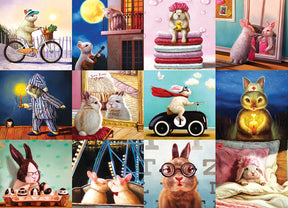 Eurographics 1000 Palan Palapeli Funny Bunnies