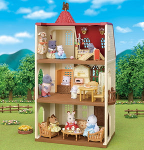 Sylvanian Families 5400 Red Roof Tower Home Tornitalo Hissillä