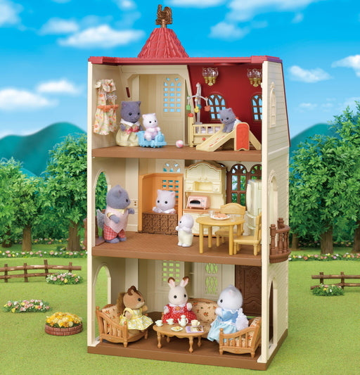 Sylvanian Families 5400 Red Roof Tower Home Tornitalo Hissillä