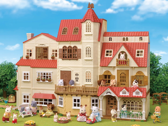 Sylvanian Families 5400 Red Roof Tower Home Tornitalo Hissillä