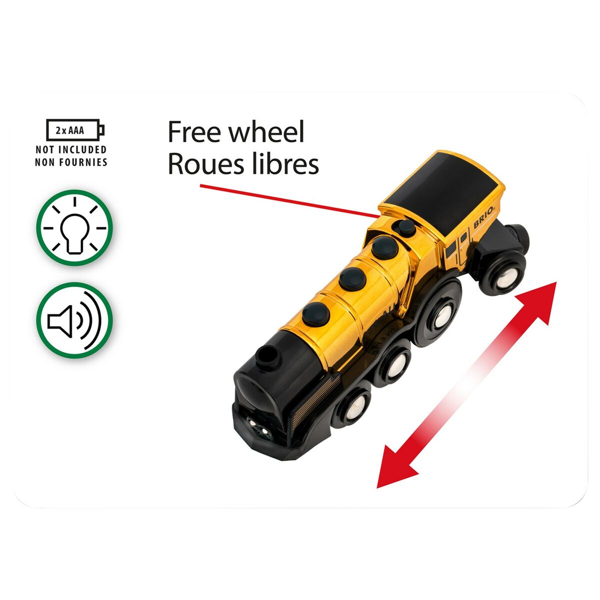 Brio 33630 Kultainen Veturi