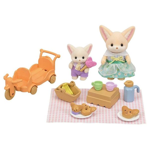 Sylvanian Families 5698 Aurinkoinen Piknik Setti, Aavikkokettusisko ja Vauva