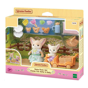 Sylvanian Families 5698 Aurinkoinen Piknik Setti, Aavikkokettusisko ja Vauva