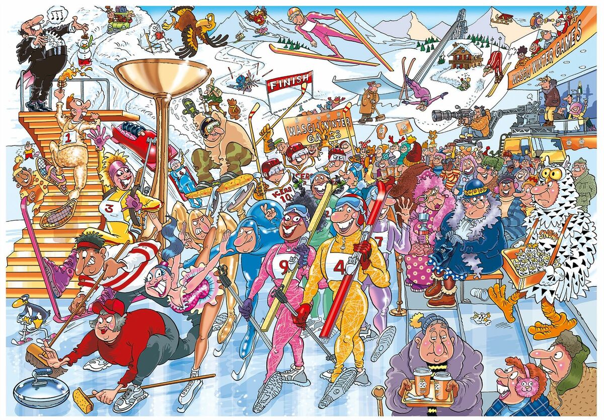 Wasgij Mystery 1000 palan palapeli  nro 22 Wasgij Winter Games!