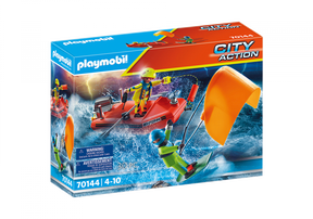 Playmobil 70144 Merihätä: Leijalautailijan Pelastusvene