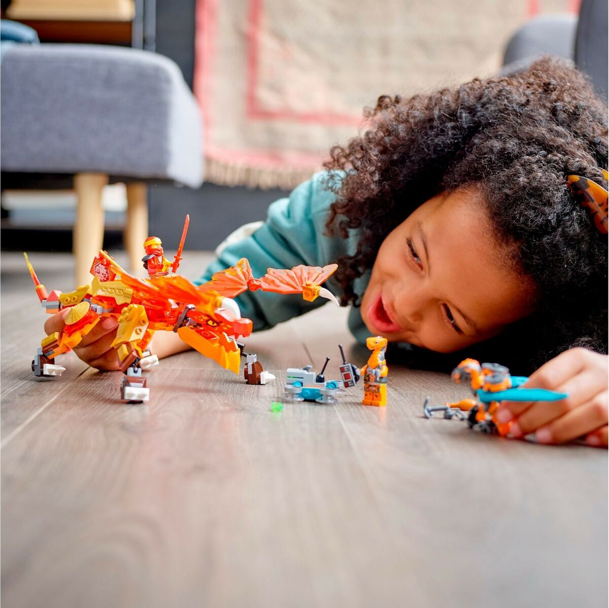 LEGO Ninjago 71762 Evoluutio: Kain Tulilohikäärme