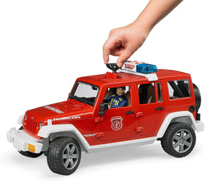 Bruder Jeep Wrangler Paloauto Äänillä ja Valolla sekä Hahmolla