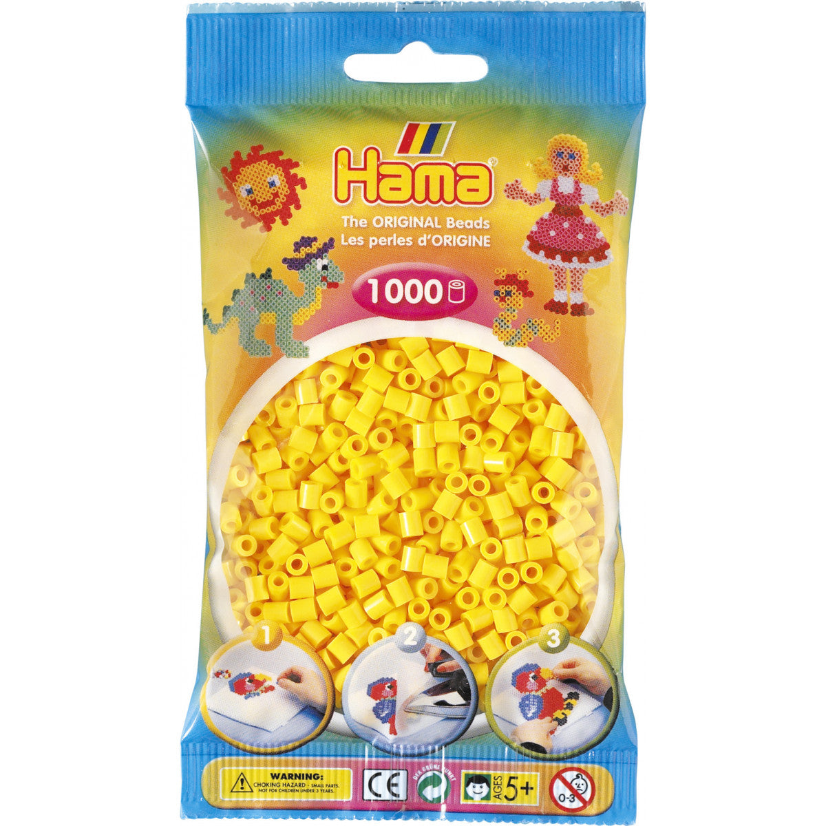 Hama Helmet Midi 1000 kpl  Keltaiset