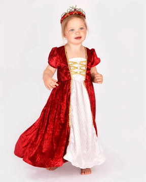 Prinsessamekko Punainen 122-128cm (6-8v)