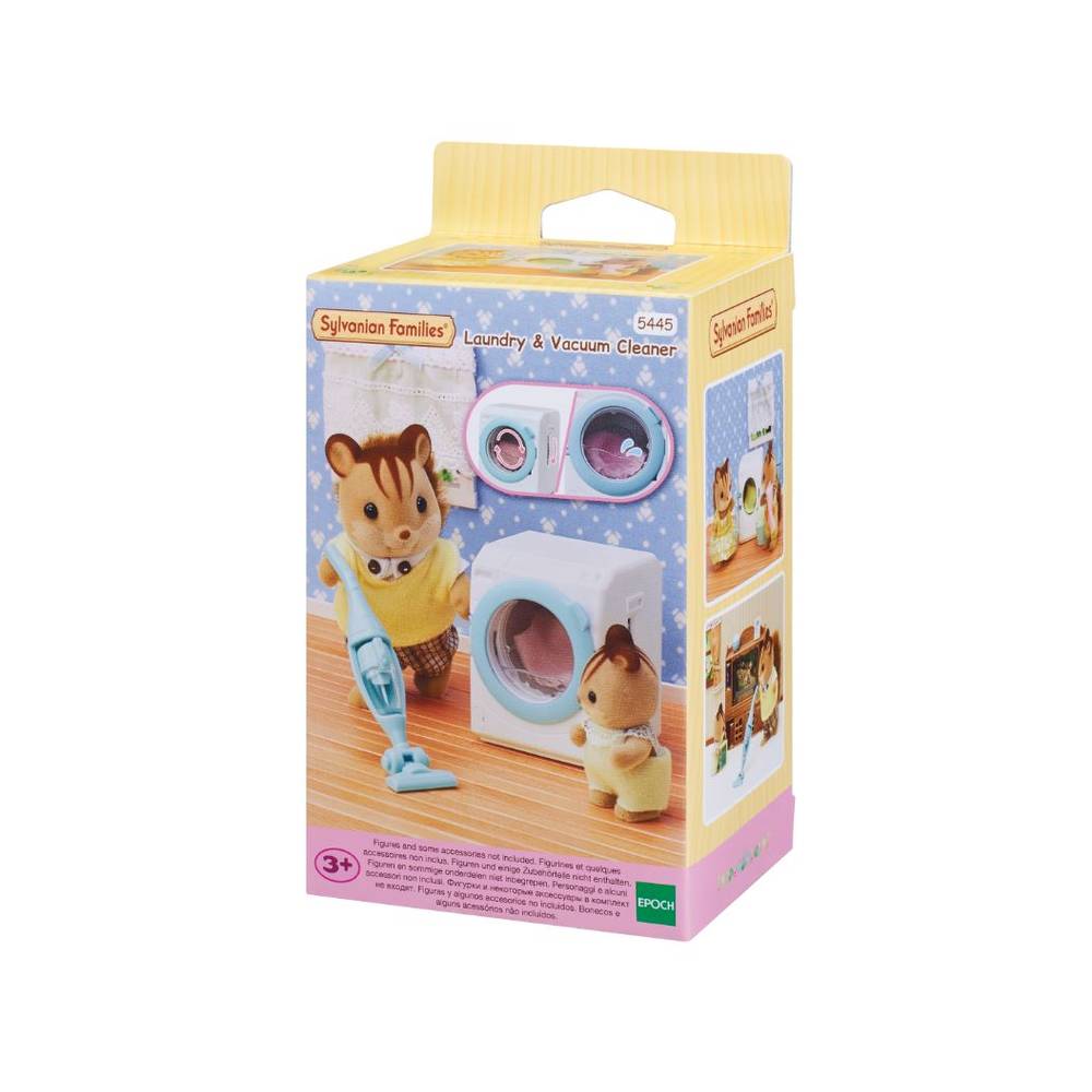 Sylvanian Families Pyykkikone sekä Pölynimuri