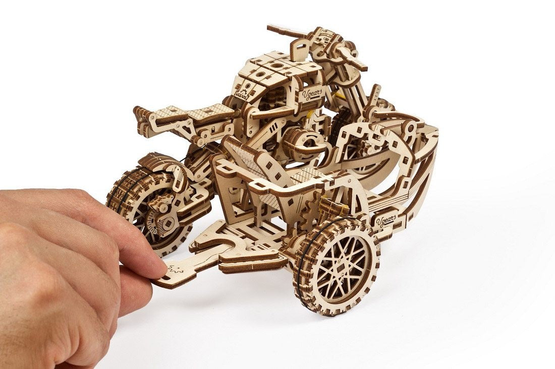 Ugears Scrambler UGR-10 With Sidecar