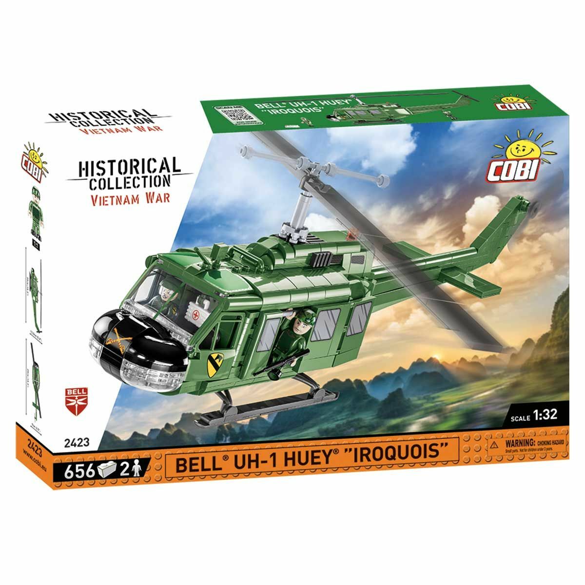 Cobi 2423 Bell UH-1 Huey "Iroquois" helikopteri 656 osaa