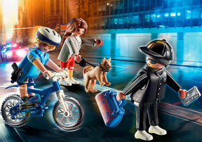 Playmobil 70573 Poliisin polkupyörä: Taskuvarkaan takaa-ajo